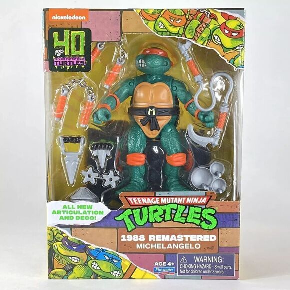TMNT Teenage Mutant Ninja Turtles 1988 Remastered Michelangelo Exclusive 2024 - Picture 1 of 7